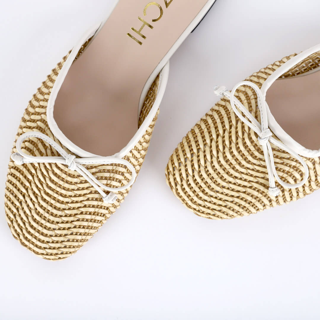 YISSAN - flat rattan slippers