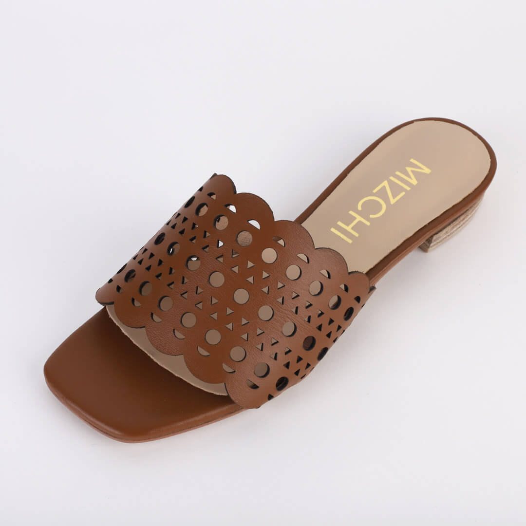 MELLA UMA - lazer cut flat slides