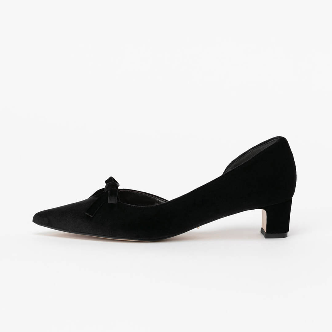 MURSO - velvet ribbon pumps