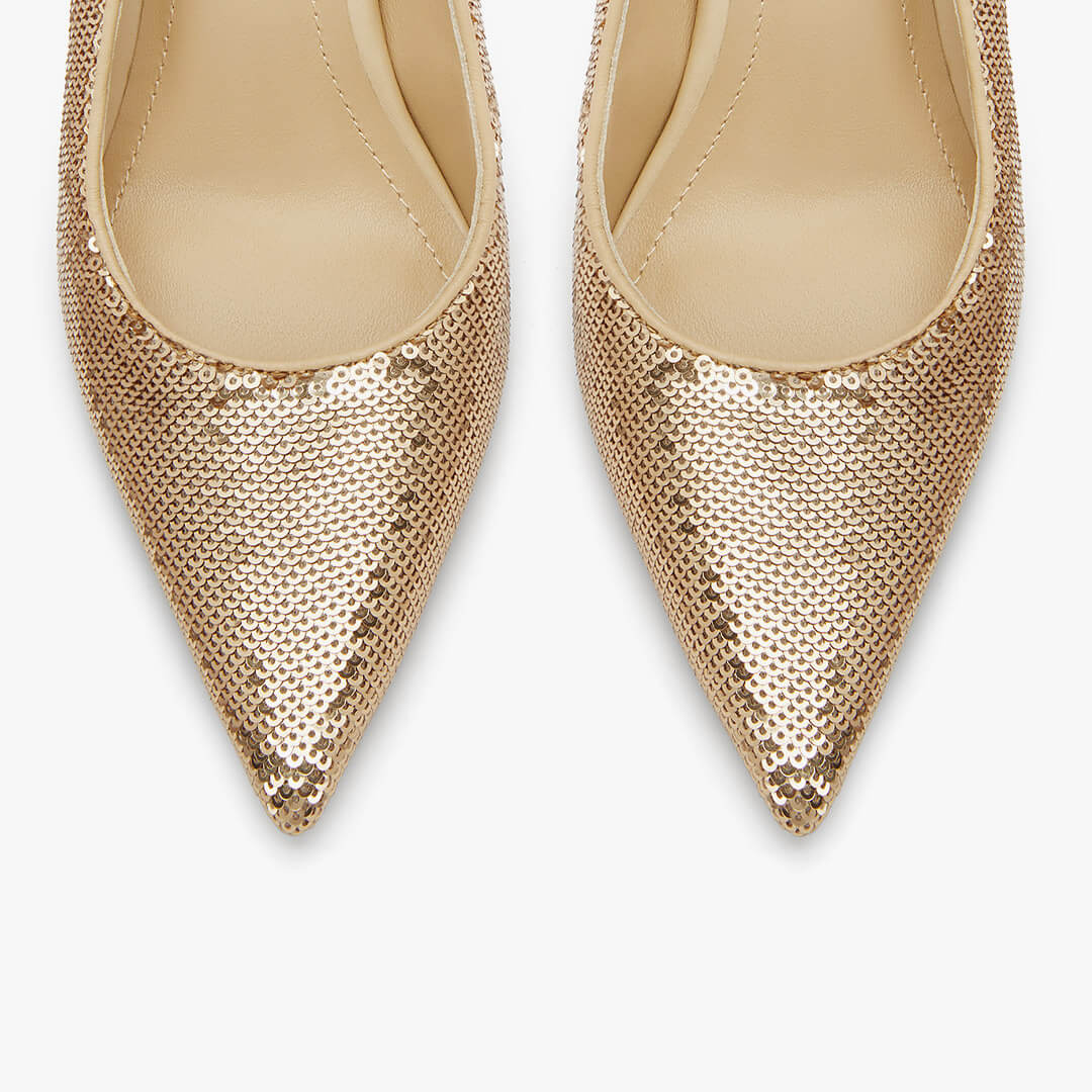 *Kayte - Gold Glitter Party Pump