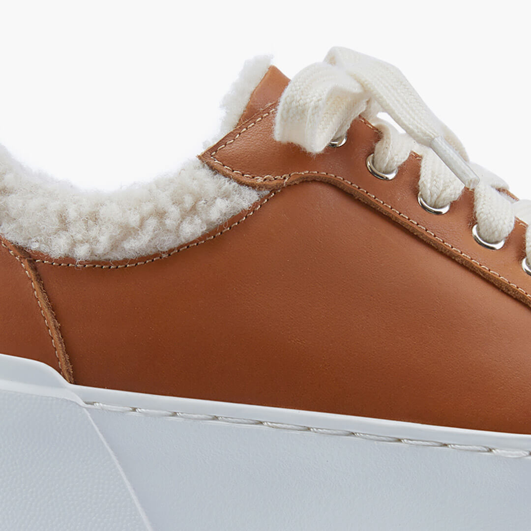 *BRAXX - leather wedge sneaker