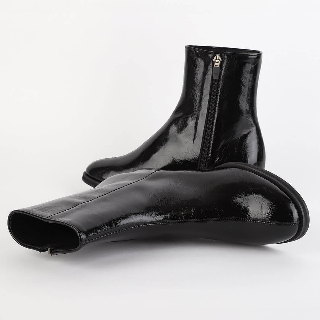 KLASS - glass effect leather boots