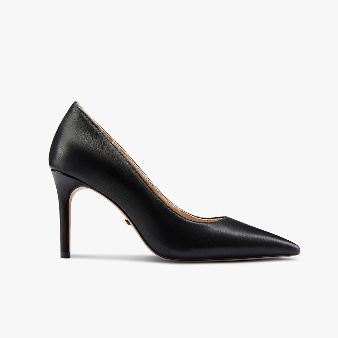 *Kayte - Black Leather Classic Pump