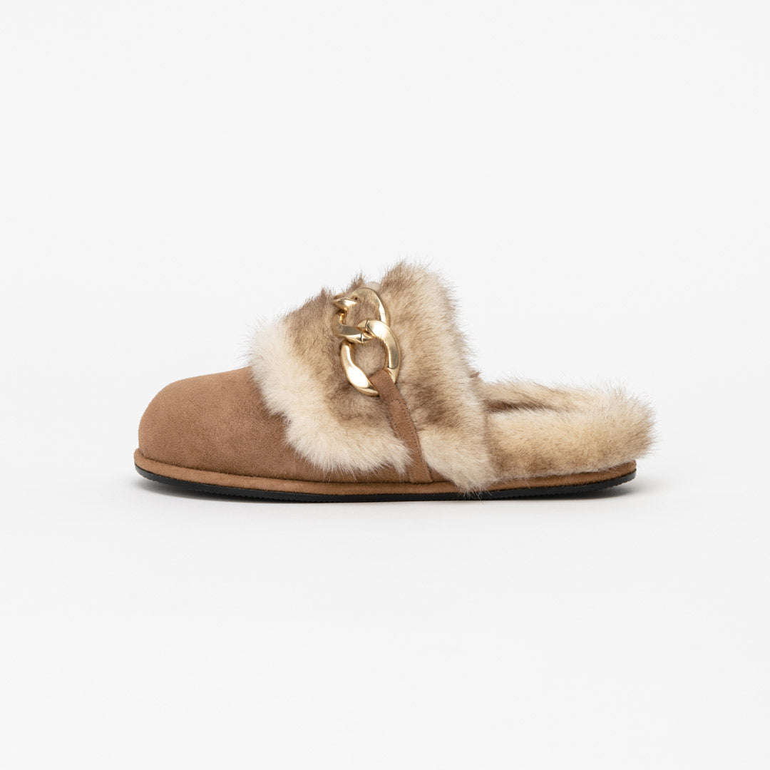 EFSAI CHAINS - faux fur slides