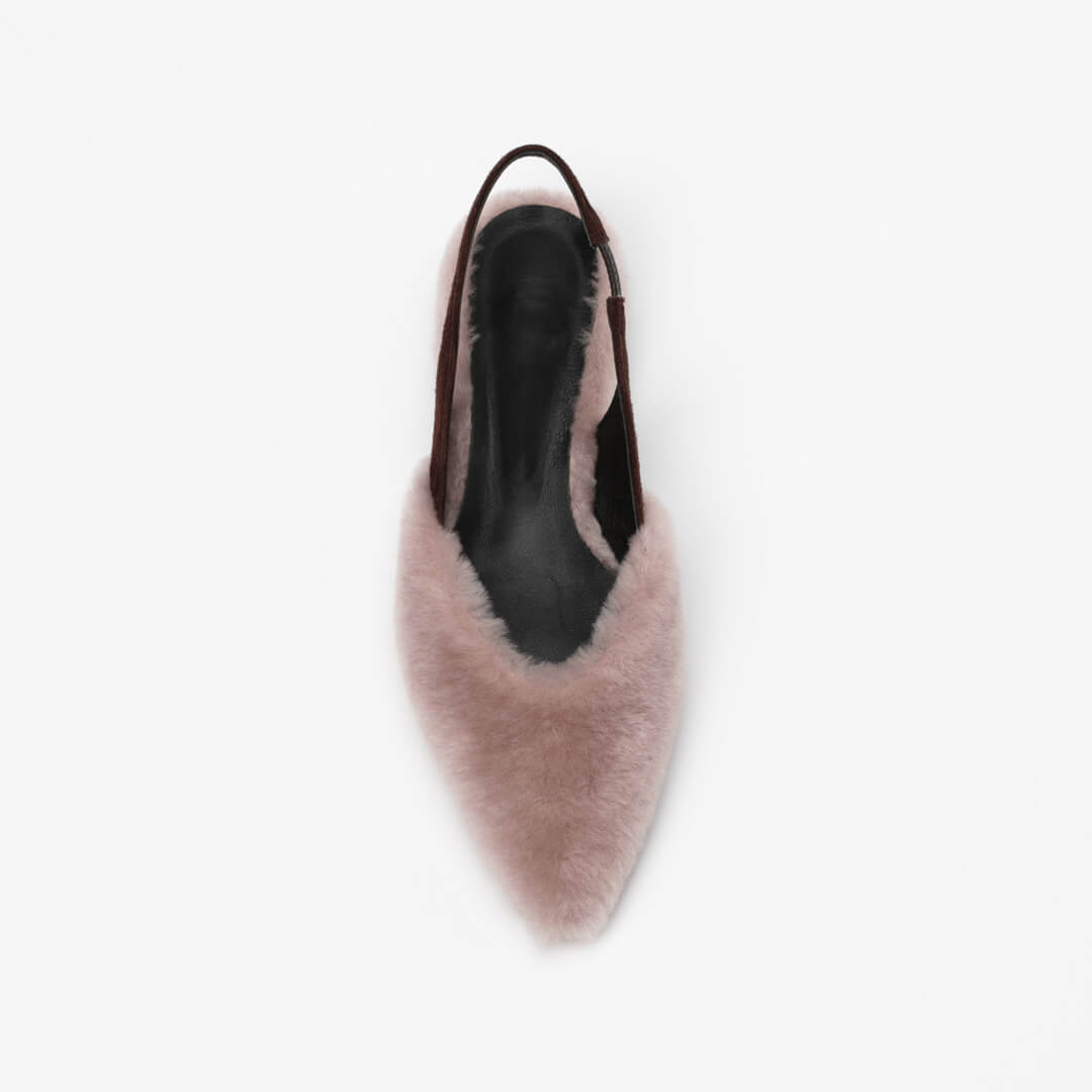 ERICA - soft fur flats