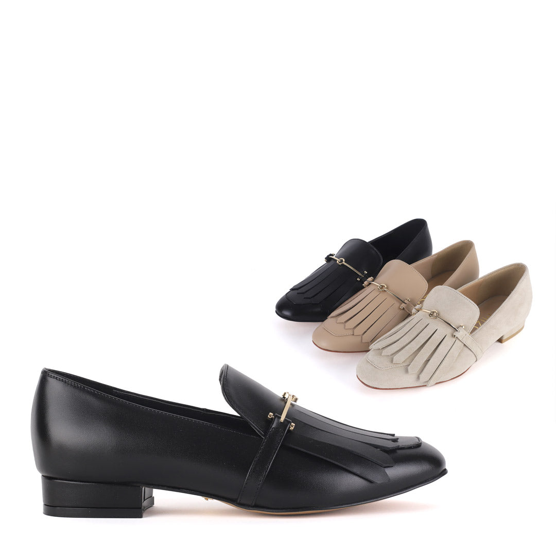 NAOMI - leather tassel loafer