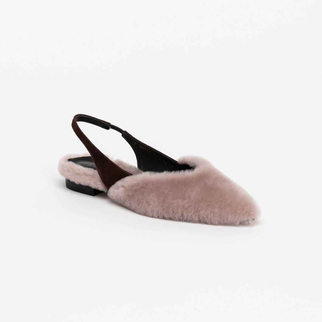 ERICA - soft fur flats