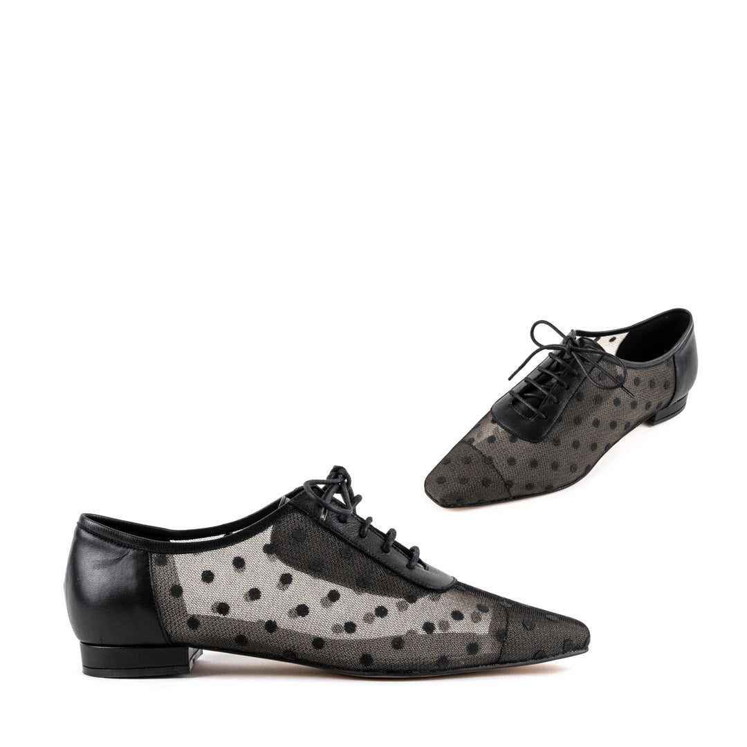 MAGIC - mesh polka dot loafer