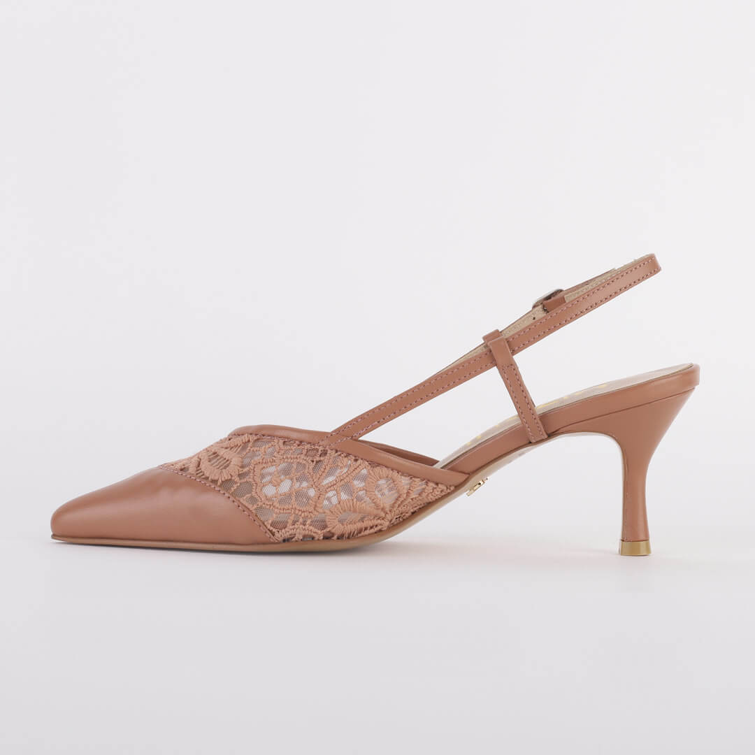 LUISA - lace slingback