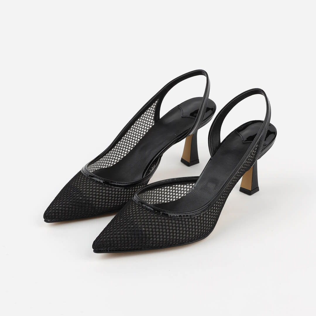 REYKA - mesh slingback pump