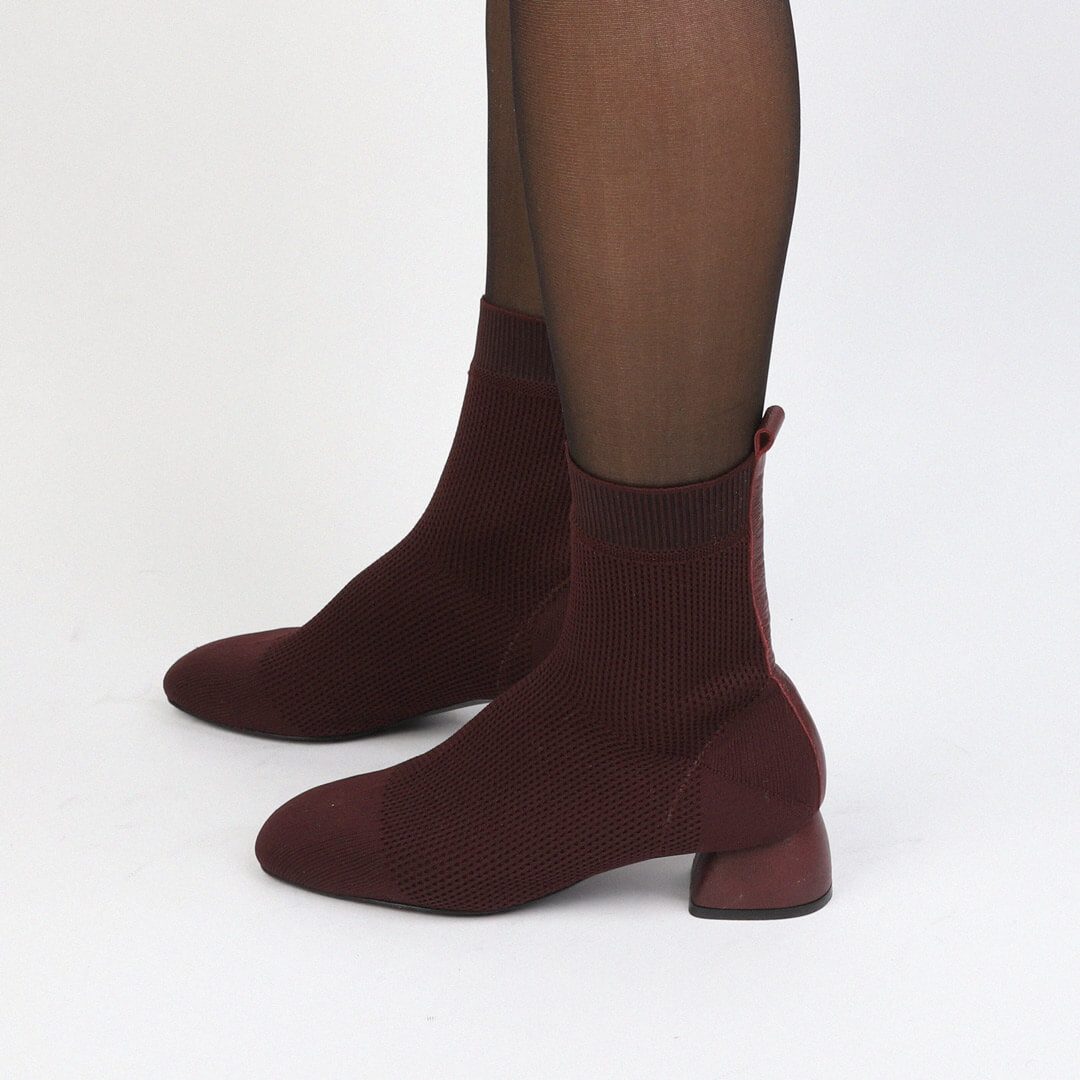 MEDIAS - knitted sock ankle boots