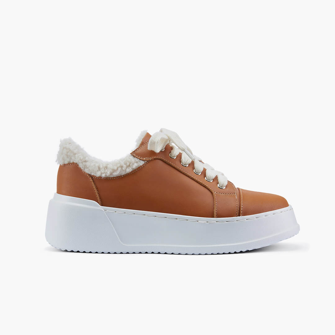 *BRAXX - leather wedge sneaker