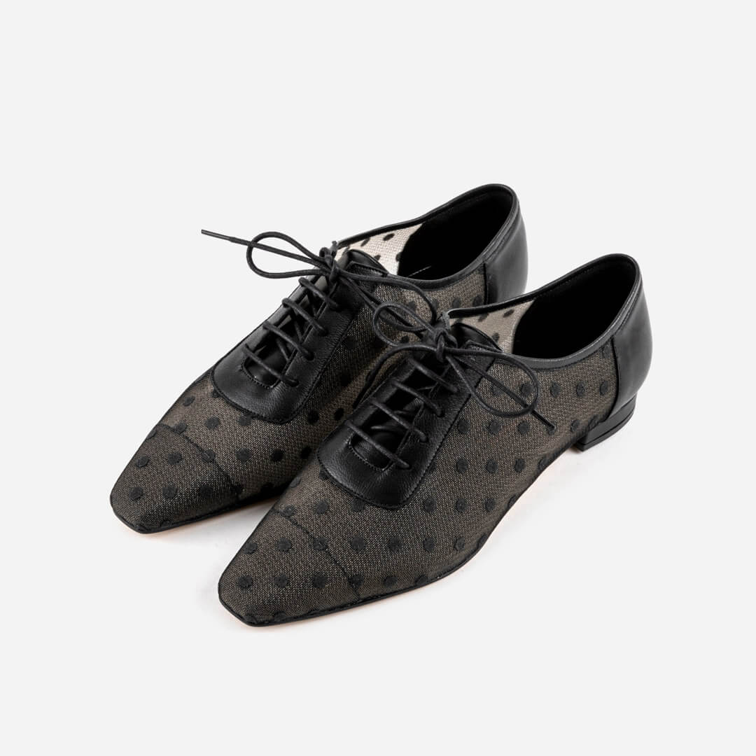 MAGIC - mesh polka dot loafer