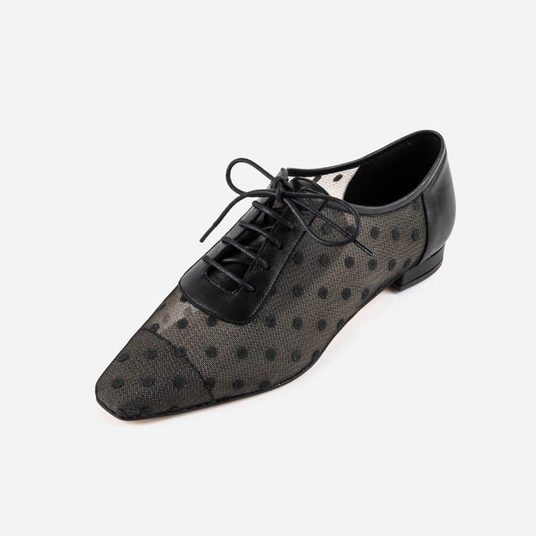 MAGIC - mesh polka dot loafer