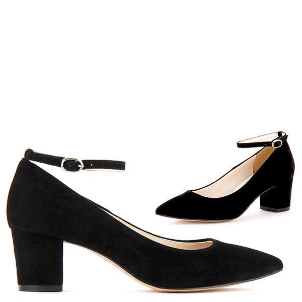 COURTNEY SUEDE - ankle strap pump