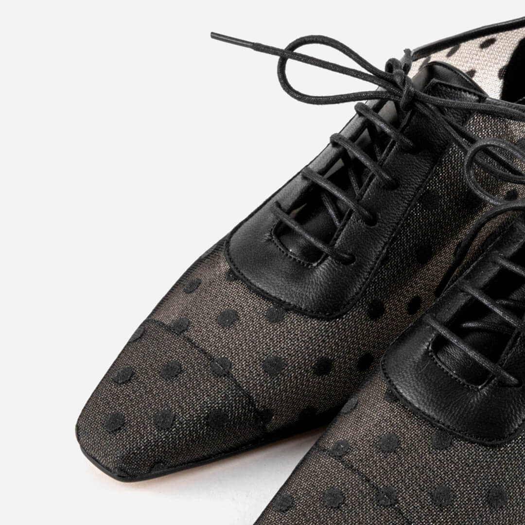 MAGIC - mesh polka dot loafer