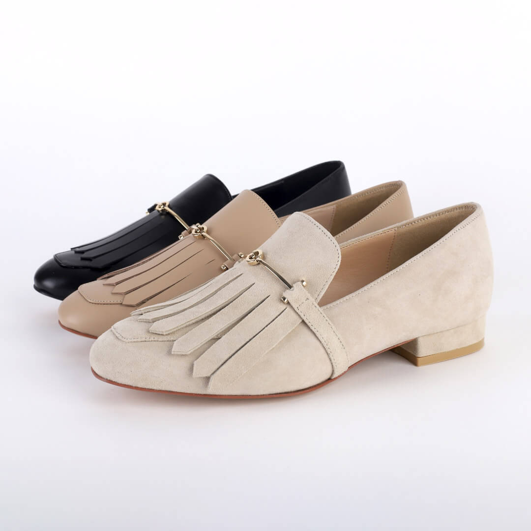 NAOMI - leather tassel loafer