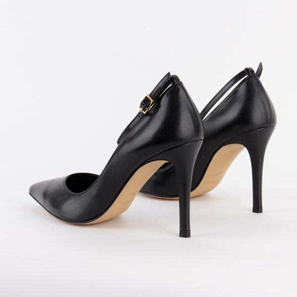 ROBIN BLACK PATENT- ankle strap