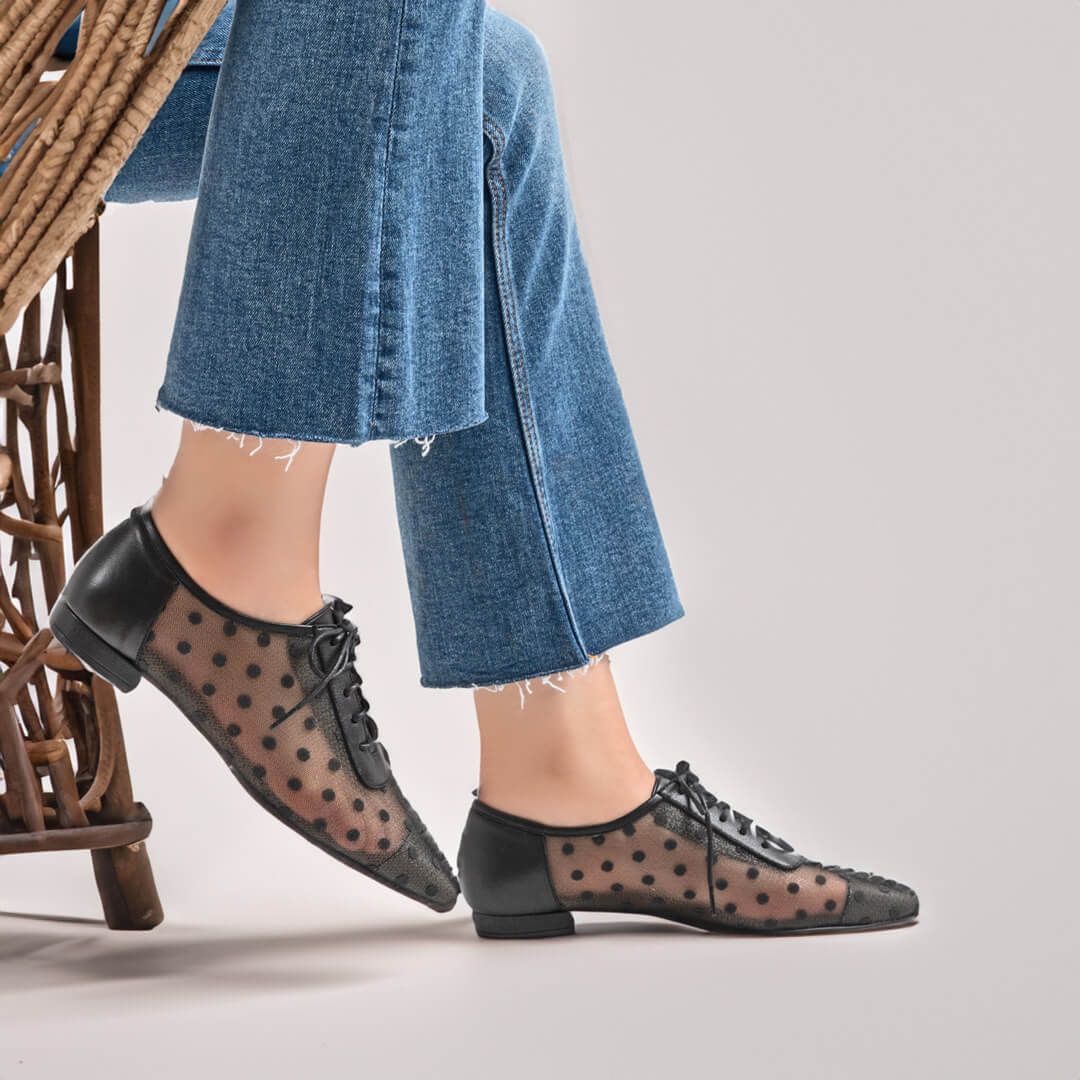 MAGIC - mesh polka dot loafer