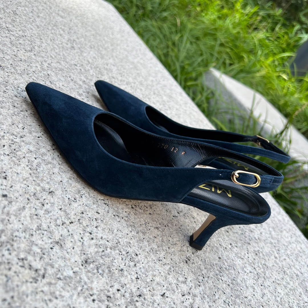 NAMU - suede slingback pump