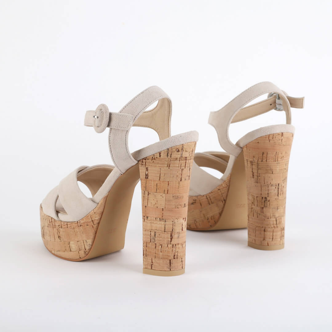 TAMON SUEDE - cork platform