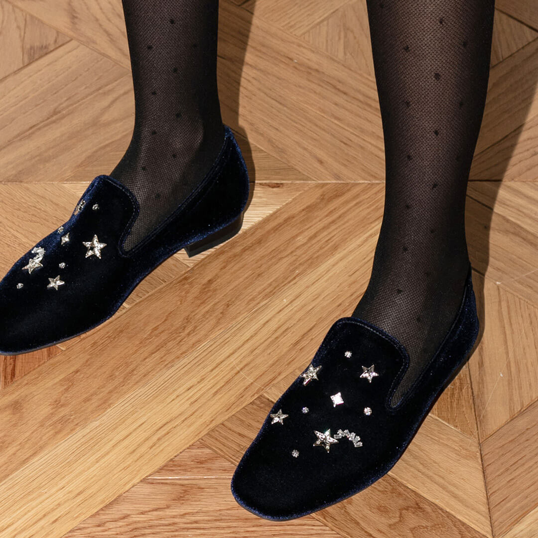 KASTAR - velvet loafer