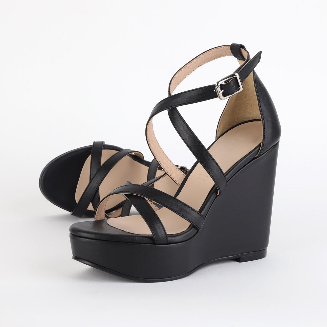 MYIA - cross strap wedge