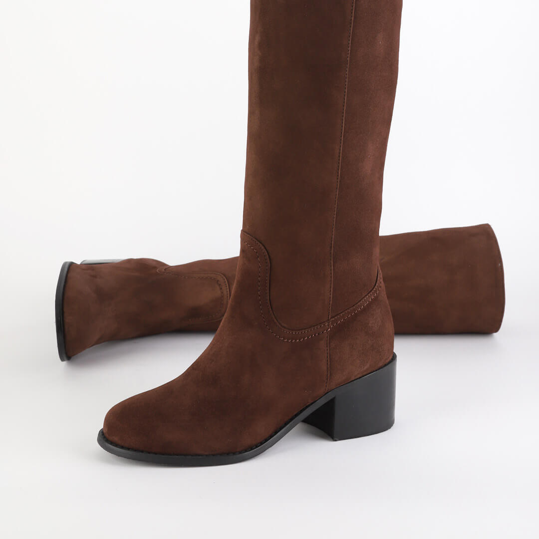 MAEVE - suede knee boot