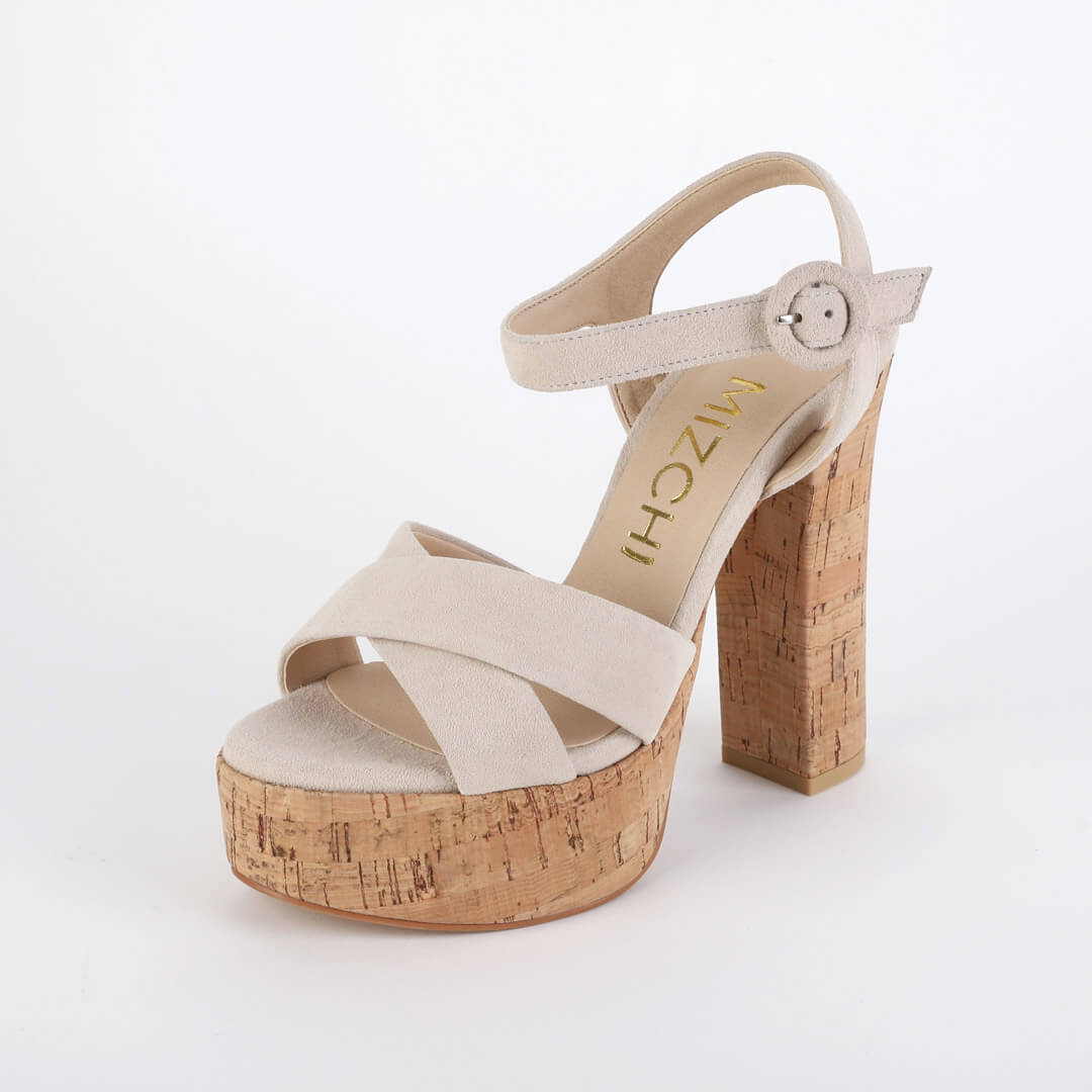 TAMON SUEDE - cork platform