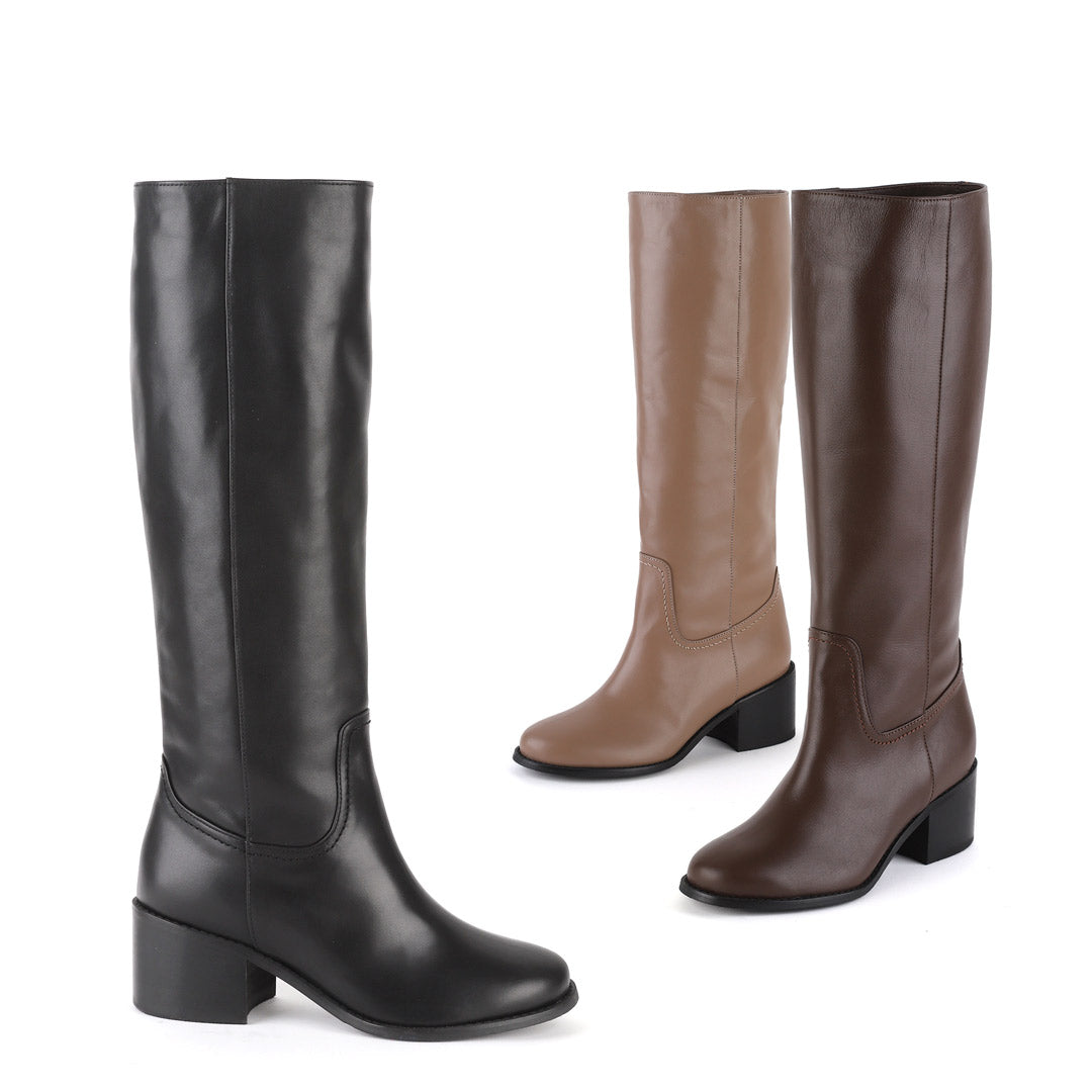 MAEVE - leather knee boot